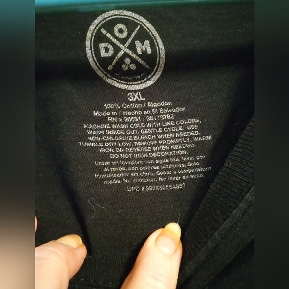 Unisex size 3x black T-shirt good vibes only and floral - Picture 4 of 4